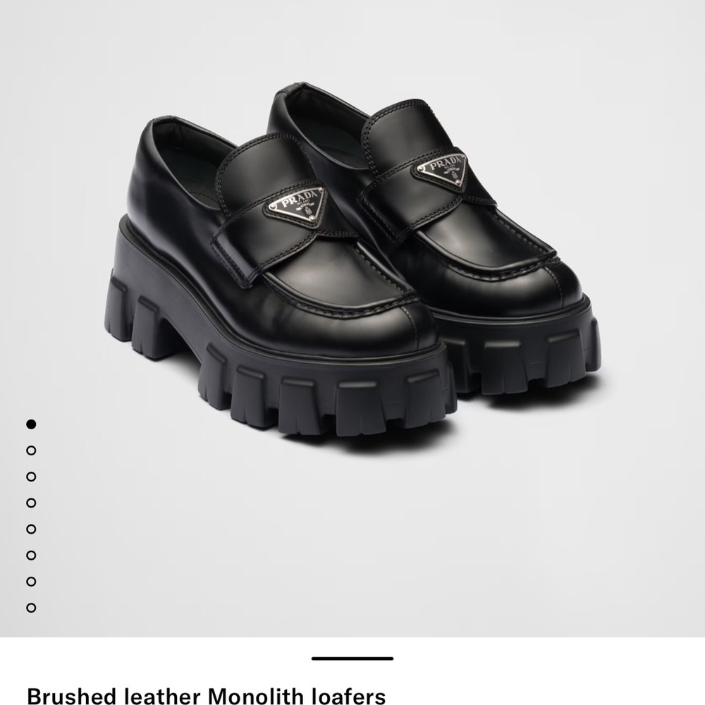 Prada monolith loafer
